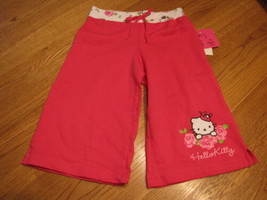 Girls Hello Kitty pink shorts Bermuda pants HK Garden Party CER 4 HK5539... - $7.71