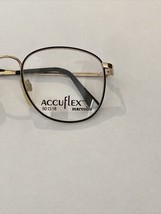 NOS Classic Marcolin Accuflex 108 Gold &amp; Matte Black Eyeglass Frames 50-... - $40.00