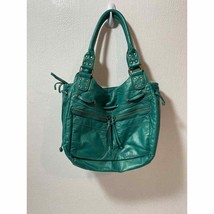 Bueno Teal Green Faux Leather Shoulder Bag Purse - £11.99 GBP