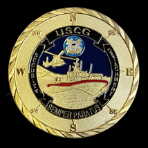 US Coast Guard Souvenir Coin Core Values Challenge Coin Veteran Commemor... - £7.91 GBP
