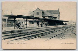 Dover NJ Lackawanna Railroad Station Depot New Jersey Postcard H43 - $14.95