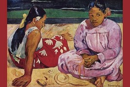 Tahitian Women on Beach by Paul Gauguin - Art Print - £17.57 GBP+