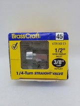 1/2 in. Sweat Inlet x 3/8 in. Compression Outlet 1/4-Turn Straight Valve - $8.90