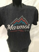 Marmot 1974 Mountain Worker Women&#39;s S Hiking T-Shirt Large Spell Out Mtn... - $31.43