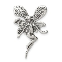 Sterling Silver Fairy Charm Faerie Pendant Jewelry 29mm x 18mm - £14.02 GBP