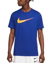 Nike Mens Swoosh T Shirt Size Medium Color Royal - £27.61 GBP