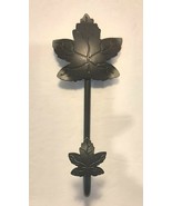 LONGABERGER FOUNDRY WROUGHT IRON MAPLE LEAF WALL HOOK Retired - £11.67 GBP