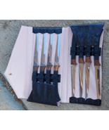 Wilshire Ltd Knife Set Stainless Steel Copper Set of 8 With Case - £31.82 GBP