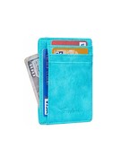 Travelambo Front Pocket Minimalist Leather Slim Wallet RFID Blocking Medium Size - £25.40 GBP