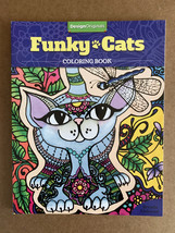 NEW Design Originals #5688 Funky Cats Adult Coloring Book, Brenda Abdoyan, 2016  - £7.90 GBP
