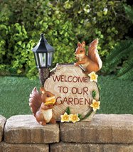 Solar Welcome To Our Garden Squirrels - £33.56 GBP
