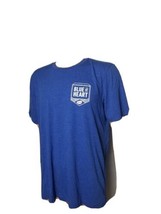 Bud Light Proud Blue at Heart Tee Shirt Budweiser Womens XL Mens Large - $14.69