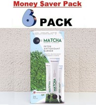 6 PACKS Matcha Detox Premium 6x20 Sachets Japanese Naturel Green Tea Powder - £61.08 GBP