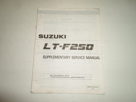 1990 Suzuki LT-F250 Supplementary Service Manual Stained Factory Oem Book 90 - $19.86