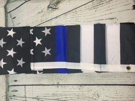 Blue Line Flags 3x5 FT Outdoor Vivid Color and Double Stitched American - $23.75