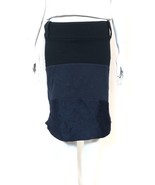 Helmut Lang Archival Vintage Mixed Media Cotton/silk Colorblock Skirt 42 IT - $149.08 CAD