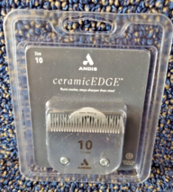 Andis CeramicEdge Detachable Blade - Size 10, Silver, (New, Sealed ) - $26.72