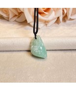 Hand Carved Peach Jadeite Pendant, Natural Grade A Jadeite, Carving Peac... - $30,835.91 MXN