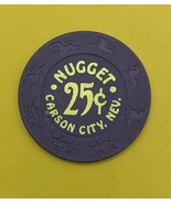 Nugget Carson City, Nevada  $0.25 Casino Chip - $4.00 CAD