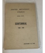 The United Methodist Church Centennial Book Cedar Iowa Vintage 1968 Box3 - $7.91