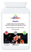 FibreFix-Multi Fibre 513mg-Psylium Husk-Beet-Cleanse Detox-100Vegan Capsules - £14.23 GBP
