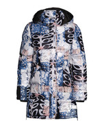 Simply Art Dolcezza: Papers In Color Abstract Art Long Puffer Coat - £200.73 GBP