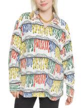 VTG Voir Collection “Bleue Claire” Multicolor Art Print Blouse 1980s M - $74.20