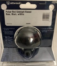 Attwood Pulsar 1nm Sidelight Red Light Raised Base Black w/Wire #5080R7 - $21.66