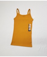 Adult Cami No Boundaries Ribbed Stretch Tank Top Undershirt Yellow Size ... - £11.79 GBP