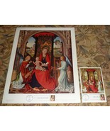 Hans Memling Christmas 1966 Madonna &amp; Child First Day Issue Print &amp; Post... - £22.61 GBP