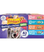 Purina Friskies Pate Soft Seafood Chicken Variety Pack Wet Cat Food 5.5o... - $26.99