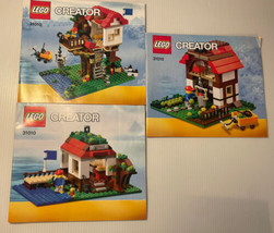 LEGO 31010 Creator 3 in 1 Treehouse Instructions Manual ONLY 3 Books - £5.32 GBP