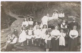 Postcard RPPC Family Picnic On The Beach Parents Great Britain - £7.90 GBP