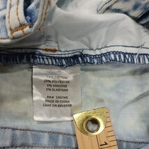 Jupe de Abby RN#156745 Women's Acid Wash Cotton Denim Stretch Skirt Size Large image 5