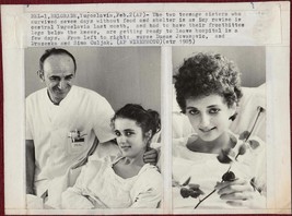 1980s Original Photo Yugoslavia Sisters Survived Icy Ravine Hospital WIREPHOTO - £14.18 GBP