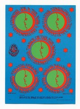 Five Moons FD-46 Victor Moscoso 1967 Postcard Country Joe &amp; the Fish Psychedelia - £15.74 GBP