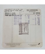 Vintage 1945 Commodore Hotel New York Room Receipt Ephemera 55760 - $13.67 CAD