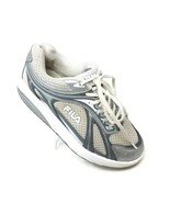 Fila Sculpt N Tone Lace Up Leather Walking Sport Shoe Athletic Women Silver 7.5M - £14.82 GBP