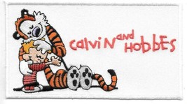 Calvin and Hobbes Hugging Figures Embroidered Patch NEW UNUSED - £6.36 GBP