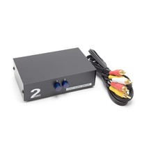 2 Way AV Switch - 2 Input 1 Output RCA Selector Switch for Composite Audio and V - £29.50 GBP
