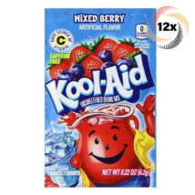 12x Packets Kool-Aid Mixed Berry Flavor Caffeine Free Soft Drink Mix | .22oz - £7.68 GBP