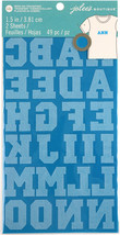Jolee&#39;s  Iron-On Letters 1.5&quot;-Turquoise - £7.97 GBP