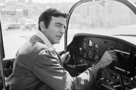 Mike Connors Mannix At Controls Cockpit Aircraft Airplane 11x17 Mini Poster - £10.21 GBP