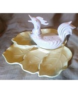 Vintage Ceramic Art Snack Serving Tray Dish Chicken MCM California USA P... - $86.92 CAD