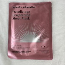 wrinkles schminkles Infuse Fast Decolletage Brightening Sheet Mask Rapid... - $19.78