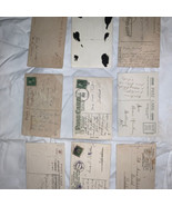 ANTIQUE POSTCARD LOT OF 9 EARLY 1900s CONDITION VARIES  #A1 - $282.06 MXN