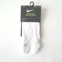 Nike Unisex Spark Lightweight Quarter Socks - CT8933 - White - Size 4-5.5 - NWT - £13.53 GBP