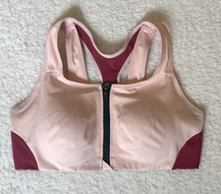 Nike Shape Womens Size XL High Support Padded Zip Front Sports Athletic ... - $29.70