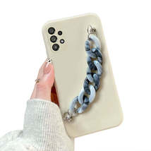Anymob Xiaomi Phone Case White Blue Wrist Chain Marble Bracelet Silicone - £18.98 GBP