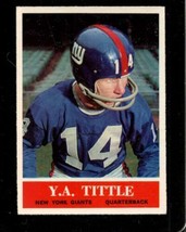 1964 Philadelphia #124 Y. A. Tittle Exmt Ny Giants Hof Nicely Centered *X83883 - $24.50